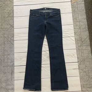 7 For All Mankind Blue Boot Cut Jeans